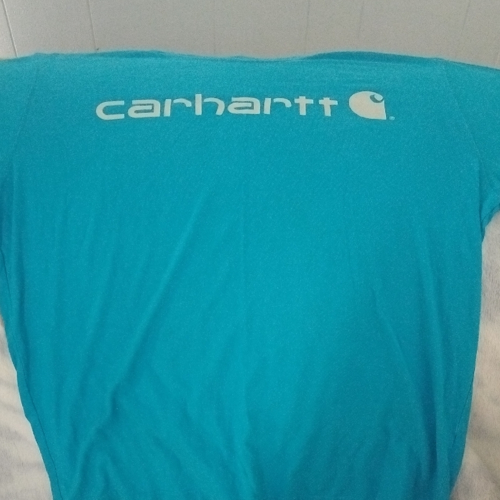 Carhartt Teal Logo Tee